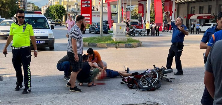 Motosikletli Fatih'in öldüğü kaza kamerada