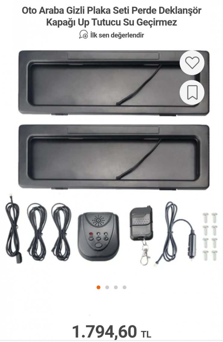 Ücretli otoyolda katlanır plaka kurnazlığı