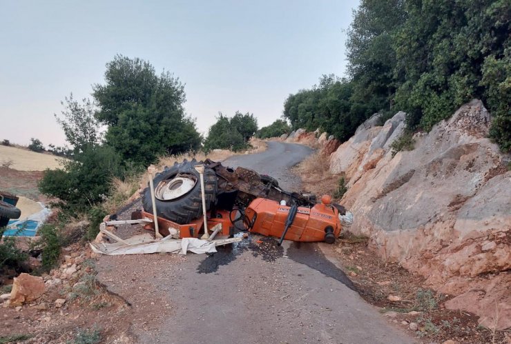 Adıyaman'da traktör devrildi: 1 ölü, 2 yaralı