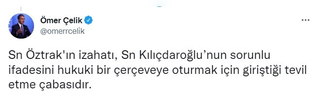 AK Parti'li Çelik: Kılıçdaroğlu'nun 'YSK'da olmayan veriler bizde var' demesi çok sorunlu bir ifadedir