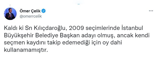 AK Parti'li Çelik: Kılıçdaroğlu'nun 'YSK'da olmayan veriler bizde var' demesi çok sorunlu bir ifadedir