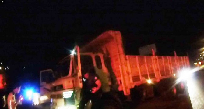 Çaldığı kamyonla kaçarken yakalandı