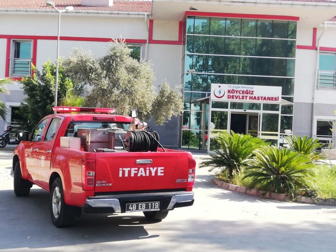 Hastane odasında kahve makinesi yangın çıkarttı