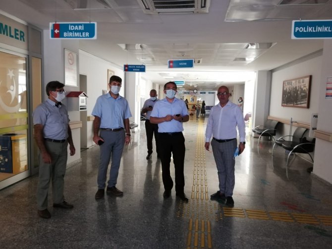 Hastane odasında kahve makinesi yangın çıkarttı