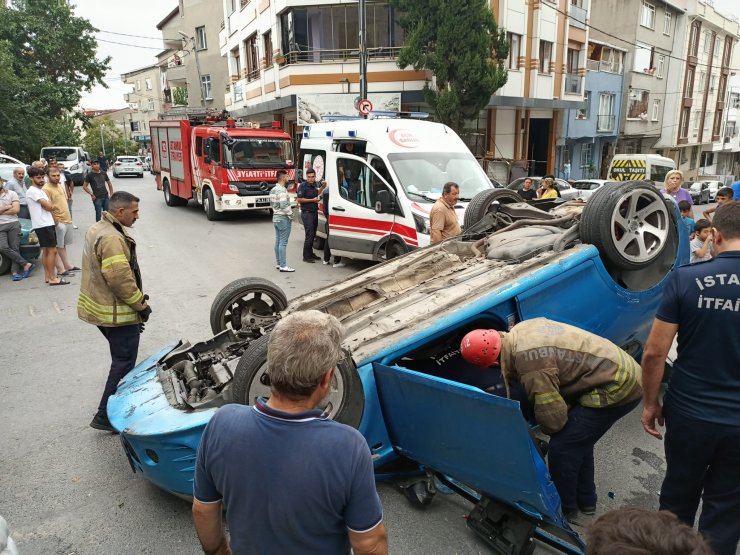 Kız arkadaşına evlilik teklif edecekti otomobiliyle takla attı