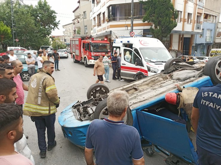Kız arkadaşına evlilik teklif edecekti otomobiliyle takla attı
