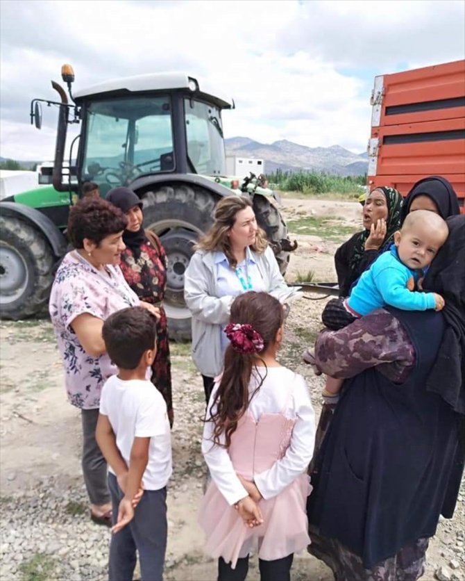 Seydişehir'de mevsimlik tarım işçilerine sağlık taraması yapılıyor