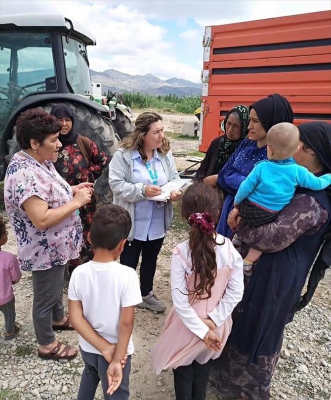 Seydişehir'de mevsimlik tarım işçilerine sağlık taraması yapılıyor