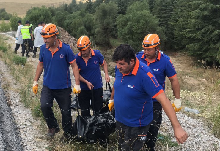 Hafif ticari araç şarampole yuvarlandı: 2 ölü