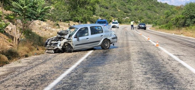 Kontrolden çıkan araç takla attı; 1 yaralı