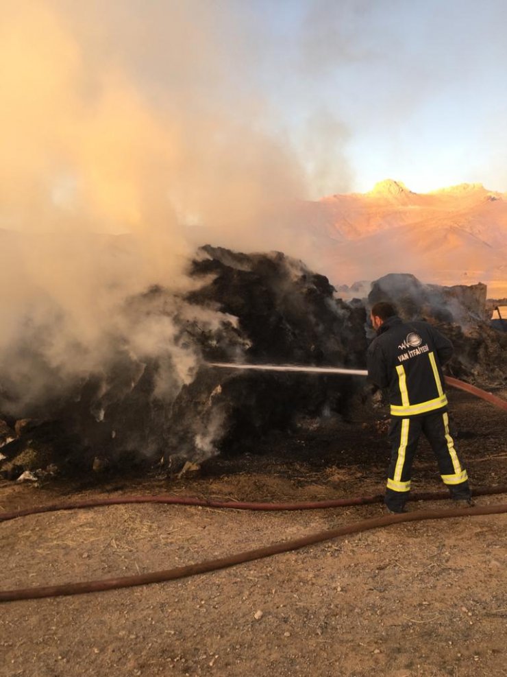 Van'da 20 ton saman ve 5 bin bağ ot yandı
