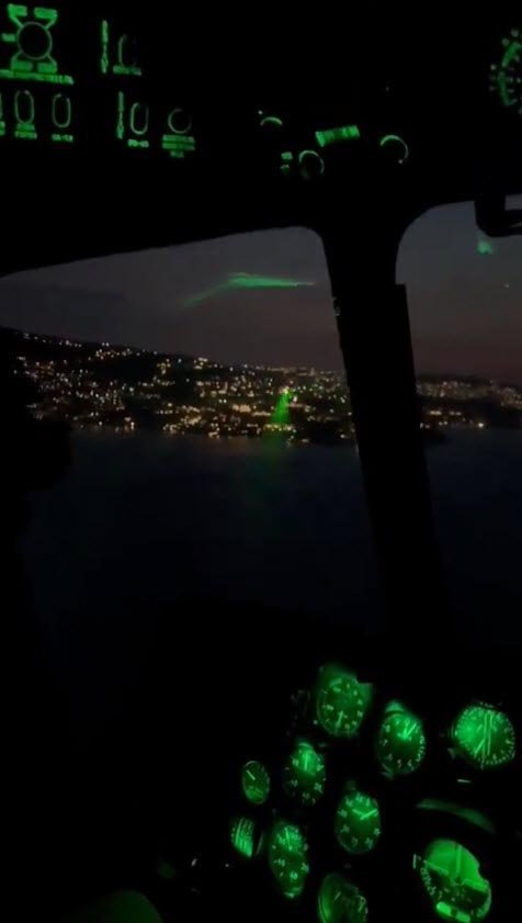 Lazer tutulan yangın söndürme helikopterinin pilotu konuştu