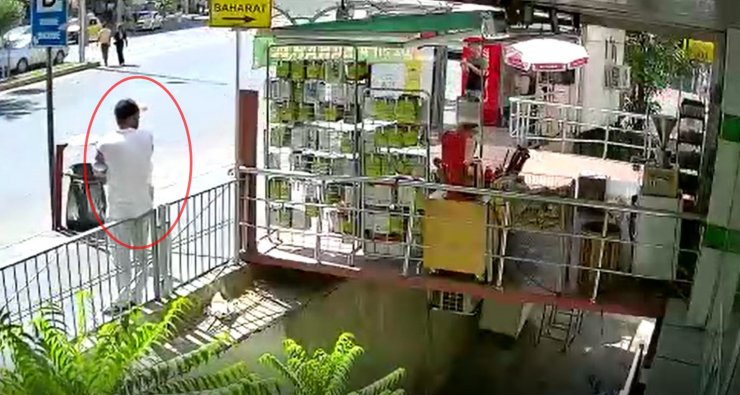 Hırsızlık şüphelisi sırt çantasının fermuarını açınca aktara sığındı