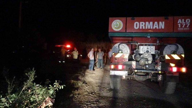 Tarım arazisinde çıkan yangın büyümeden söndürüldü