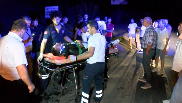 Beykoz'da mandaya çarpan motosikletliye ilk müdahaleyi cerrah Kınoğlu yaptı