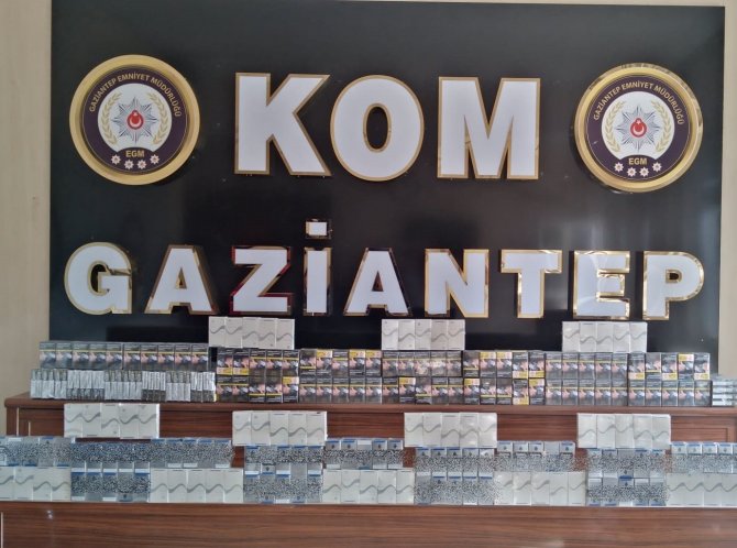 Gaziantep’te 3 milyon 680 bin adet boş makaron ele geçirildi