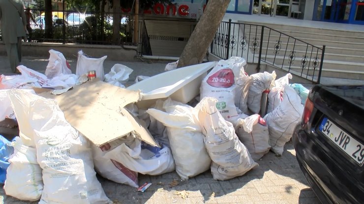 Kolona zarar veren ev sahibi 14 daireli binayı tahliye ettirdi