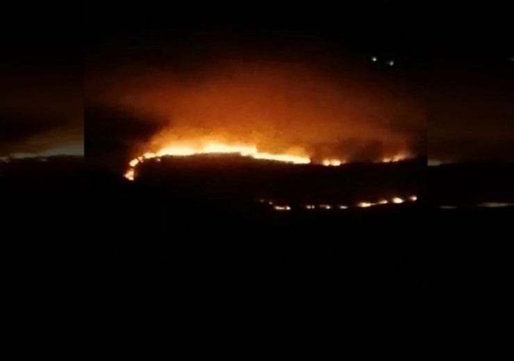 Pençe- Kilit bölgesinde PKK'lılarca yangın çıkartıldı