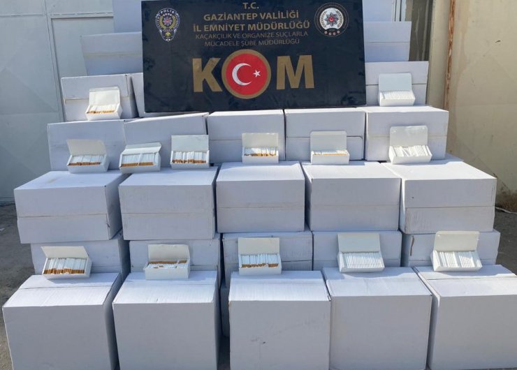 Gaziantep'te 1 milyon 458 bin 500 makaron ele geçirildi