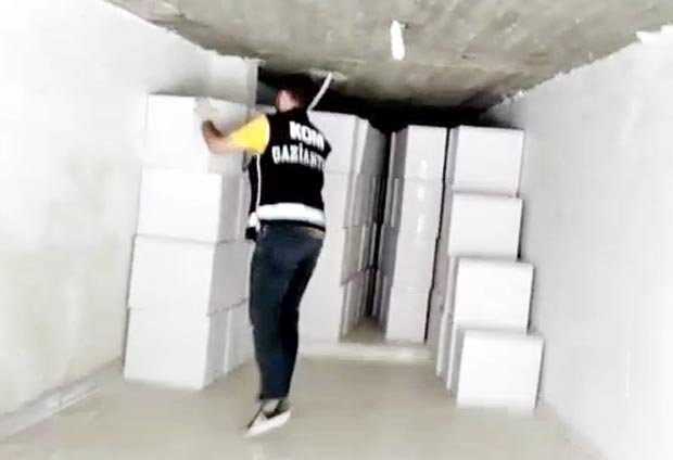 Gaziantep'te 1 milyon 458 bin 500 makaron ele geçirildi