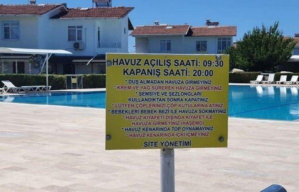 Haşema ile havuza girmek isteyen kadını engelleyenler hapis cezası ile yargılanacak