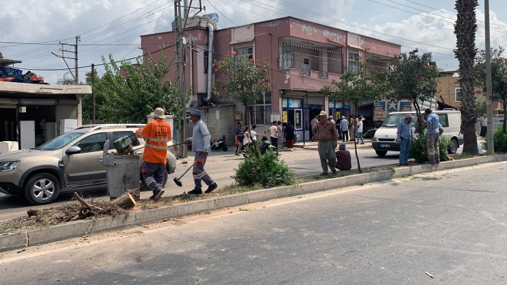 Karşı şeride geçen kamyon, fırının odunluğuna girdi; 1 ağır yaralı