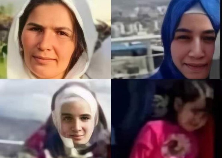 Eşini ve 3 kızını öldüren şüpheliye mahalleliden tepki