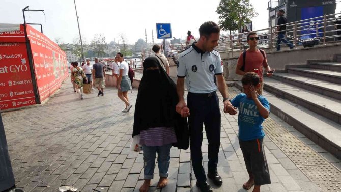 Dilencilere zabıta baskını