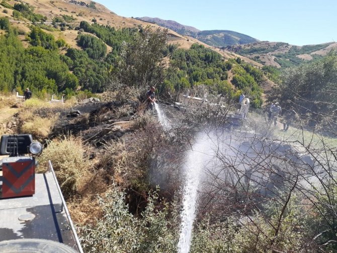Tunceli’de otluk alanda çıkan yangın söndürüldü