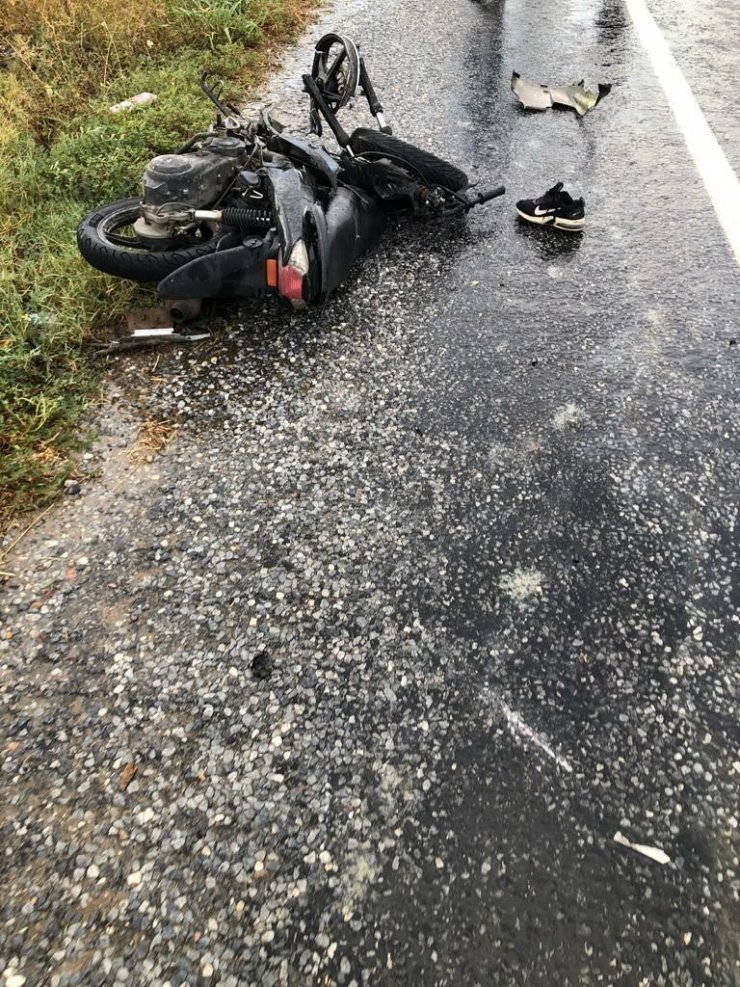 Aydın’da otomobil ile çarpışan motosiklet sürücüsü öldü