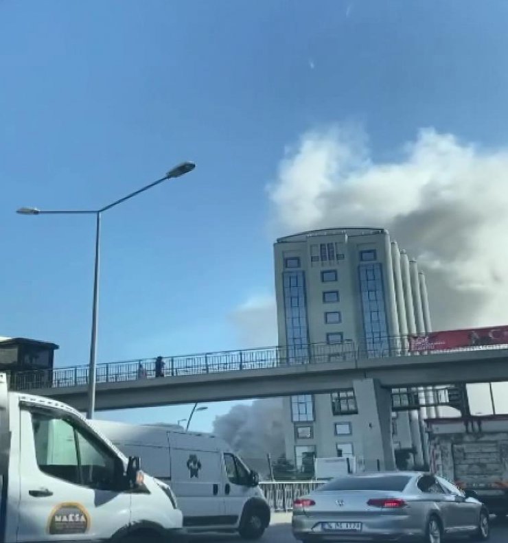 Oto tamircide korkutan patlama