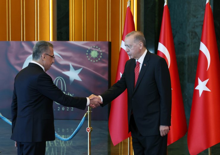 Cumhurbaşkanı Erdoğan, 30 Ağustos tebriklerini kabul etti