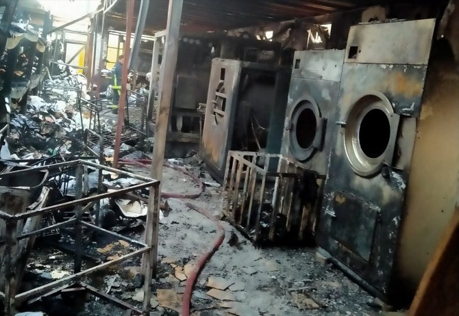 Antalya'da otelin çamaşırhanesinde çıkan yangın söndürüldü