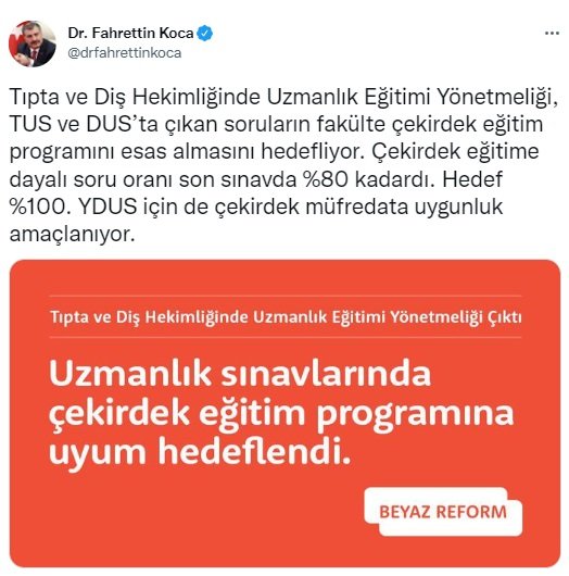 Bakan Koca: Asistanların nöbet sayısı artık ayda 8 ile sınırlı