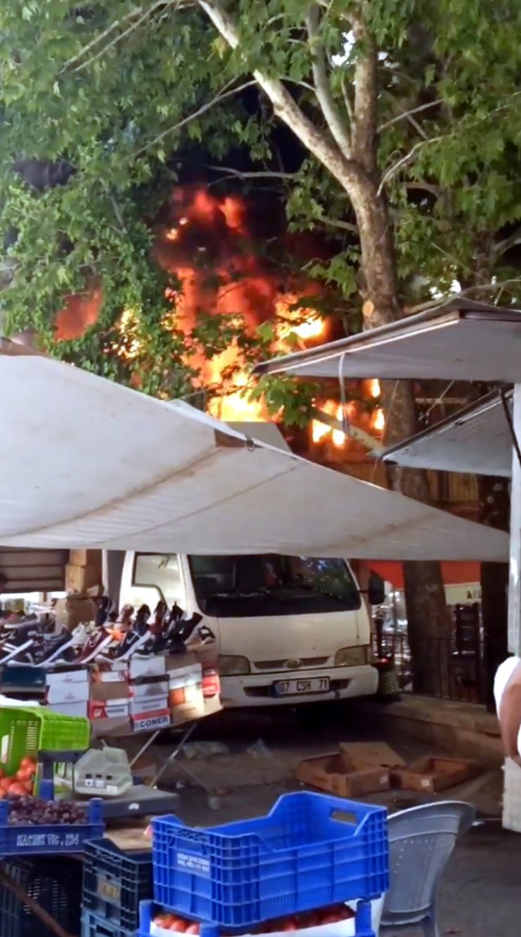 Çay bahçesindeki yangında kundaklama şüphesi