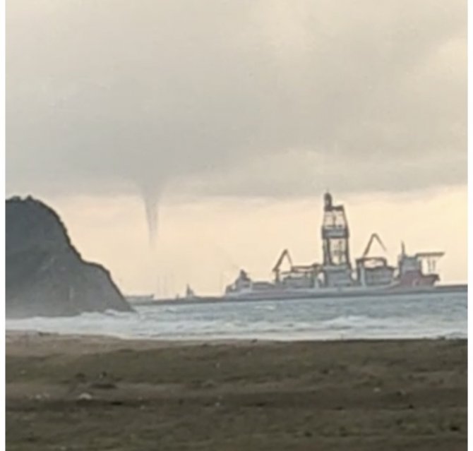 Filyos sahilinde hortum çıktı