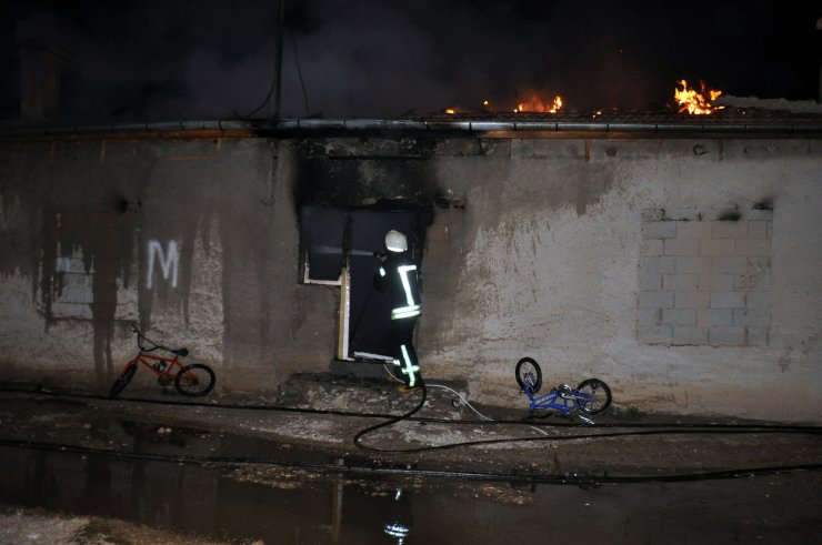 Karaman'da çiftlik evinde yangın