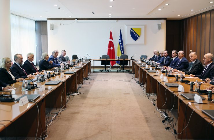 Cumhurbaşkanı Erdoğan, Bosna Hersek Halklar Meclisi üyeleriyle toplantı gerçekleştirdi