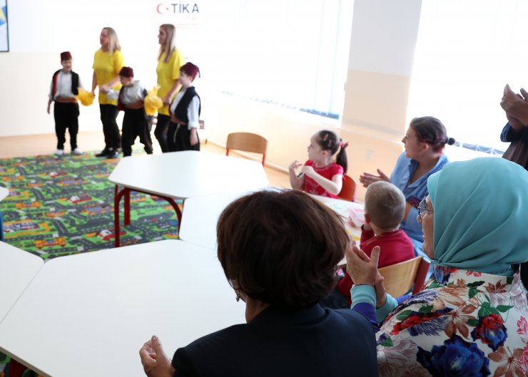 Emine Erdoğan, Saraybosna'da özel gereksinimli çocuklarla bir araya geldi