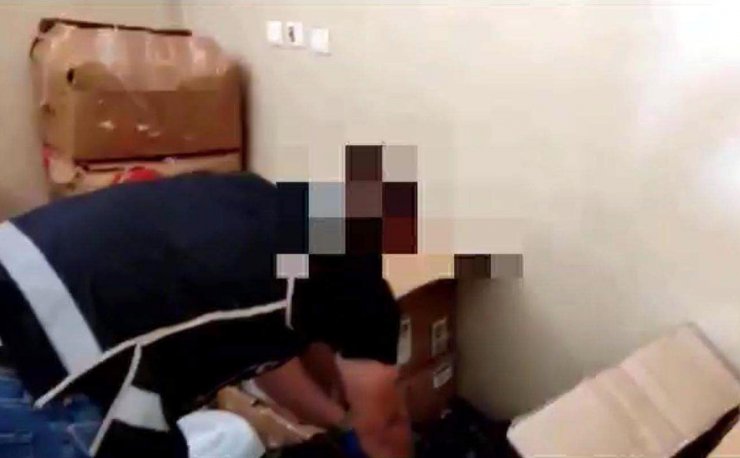 Depoya sahte ve kaçak içki baskını: 1 gözaltı