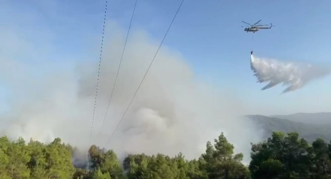 Aynı bölgede patlak veren ikinci orman yangını söndürüldü