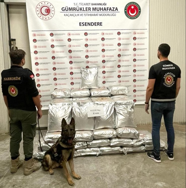 Esendere Gümrük Kapısı'nda 513 kilo eroin ele geçirildi