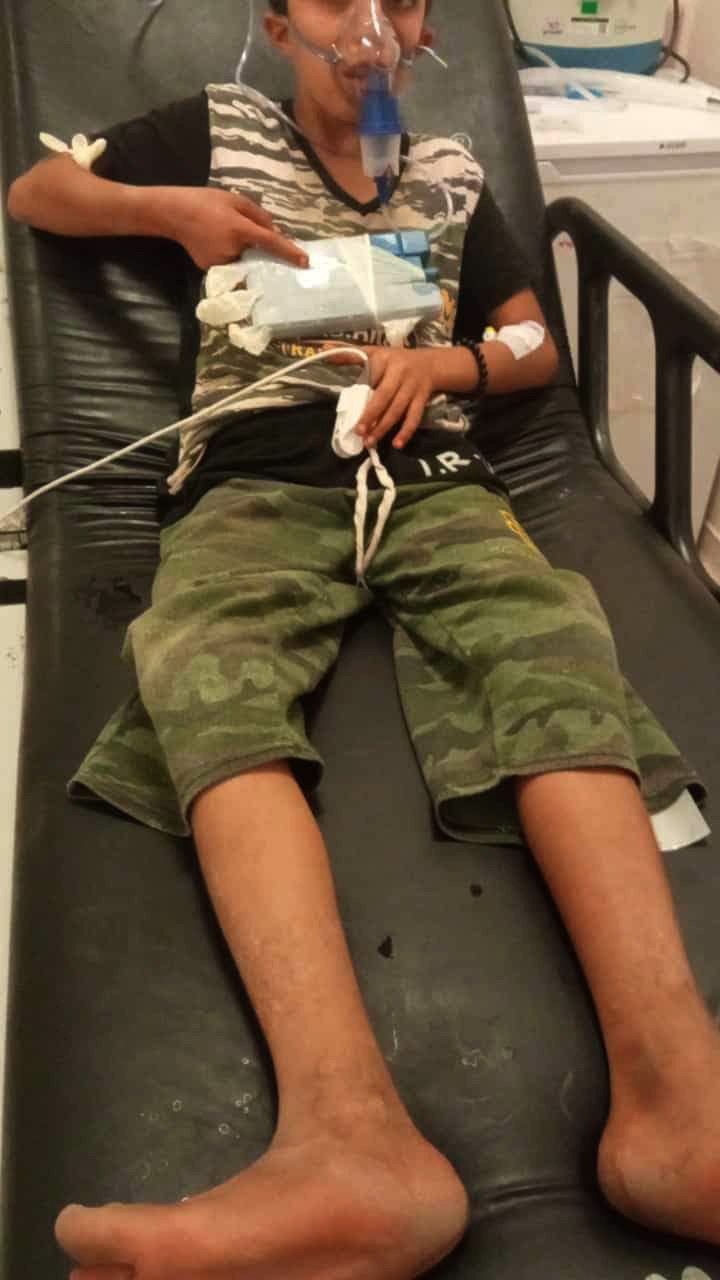 Yılanın ısırdığı çocuk hastaneye kaldırıldı