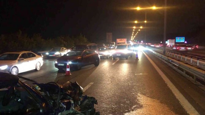 Alkollü sürücü seyir halindeki araca arkadan çarptı: 1 yaralı