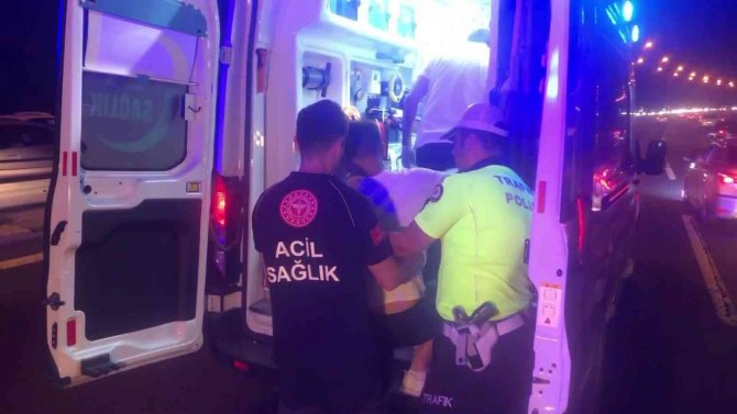 Alkollü sürücü seyir halindeki araca arkadan çarptı: 1 yaralı