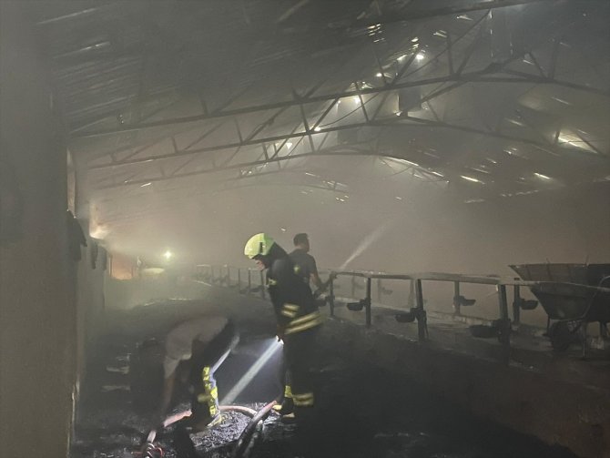 Konya'da besihanede yangın çıktı