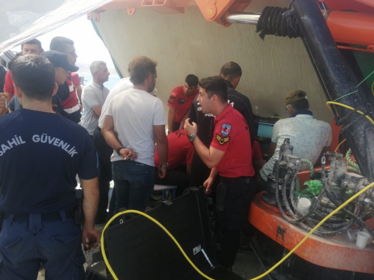 Kaybolan balıkçının cesedi, ROW cihazı ile tespit edildi