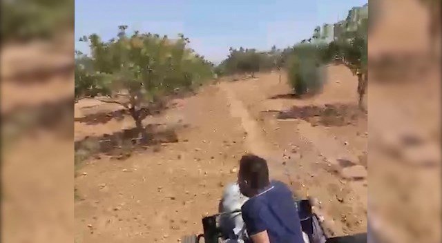 Fıstık bahçesindeki silahlı saldırı kamerada