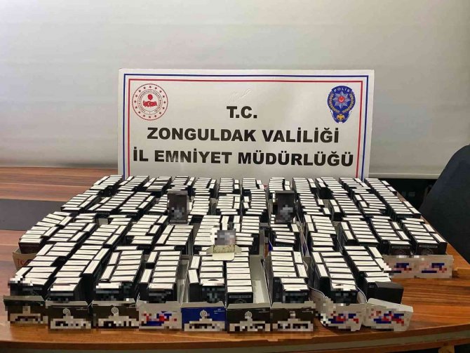 Zonguldak’ta etil alkol ve makaron ele geçirildi