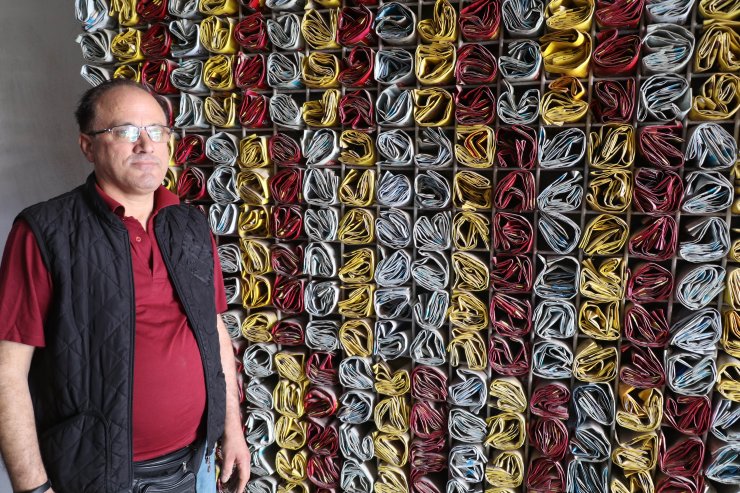 15 yılda 5 bin çay paketi biriktirdi